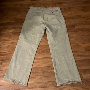 Ezra Fitch Cotton Pants 34 Abercrombie Vintage Tan